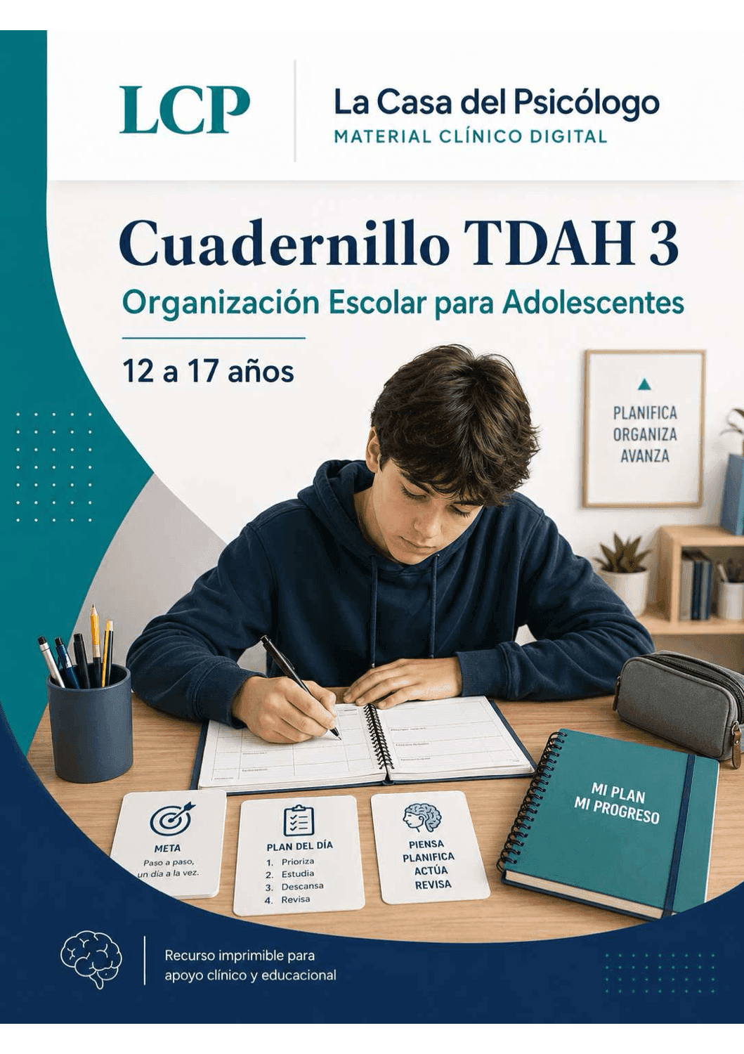 Cuadernillo TDAH 3: Organización Escolar para Adolescentes