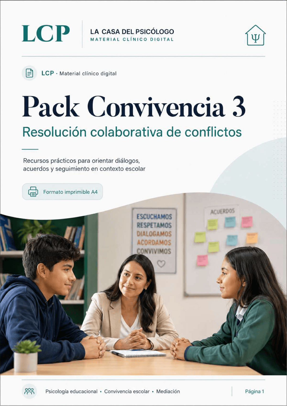 Pack Convivencia 3: Resolución colaborativa de conflictos