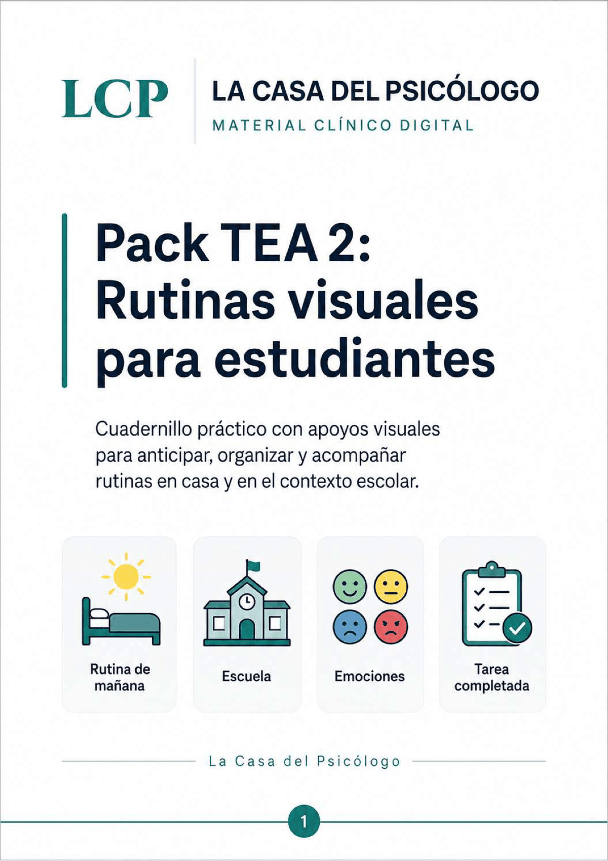 Pack TEA 2: Rutinas visuales para estudiantes