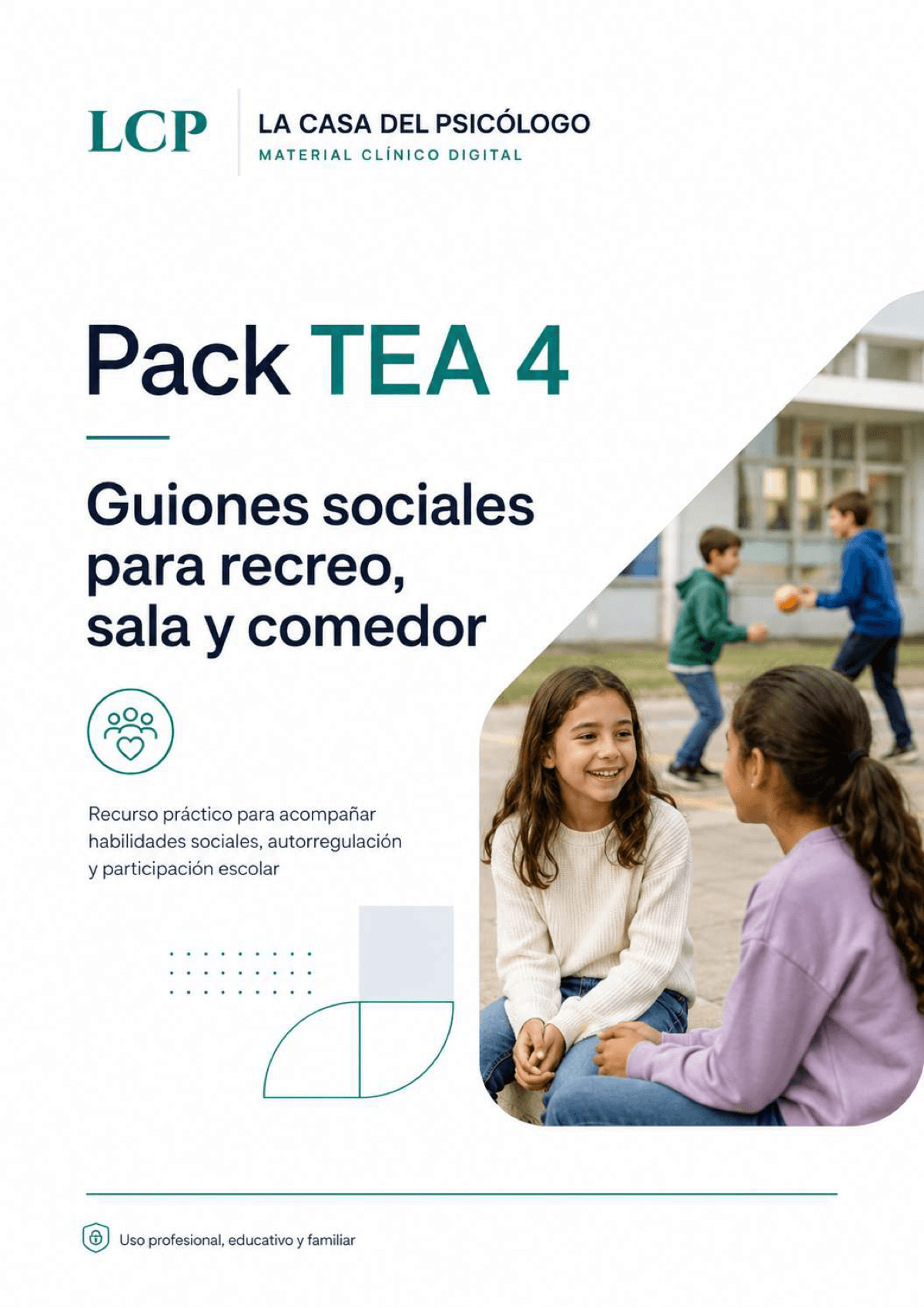 Pack TEA 4: Guiones sociales para recreo, sala y comedor