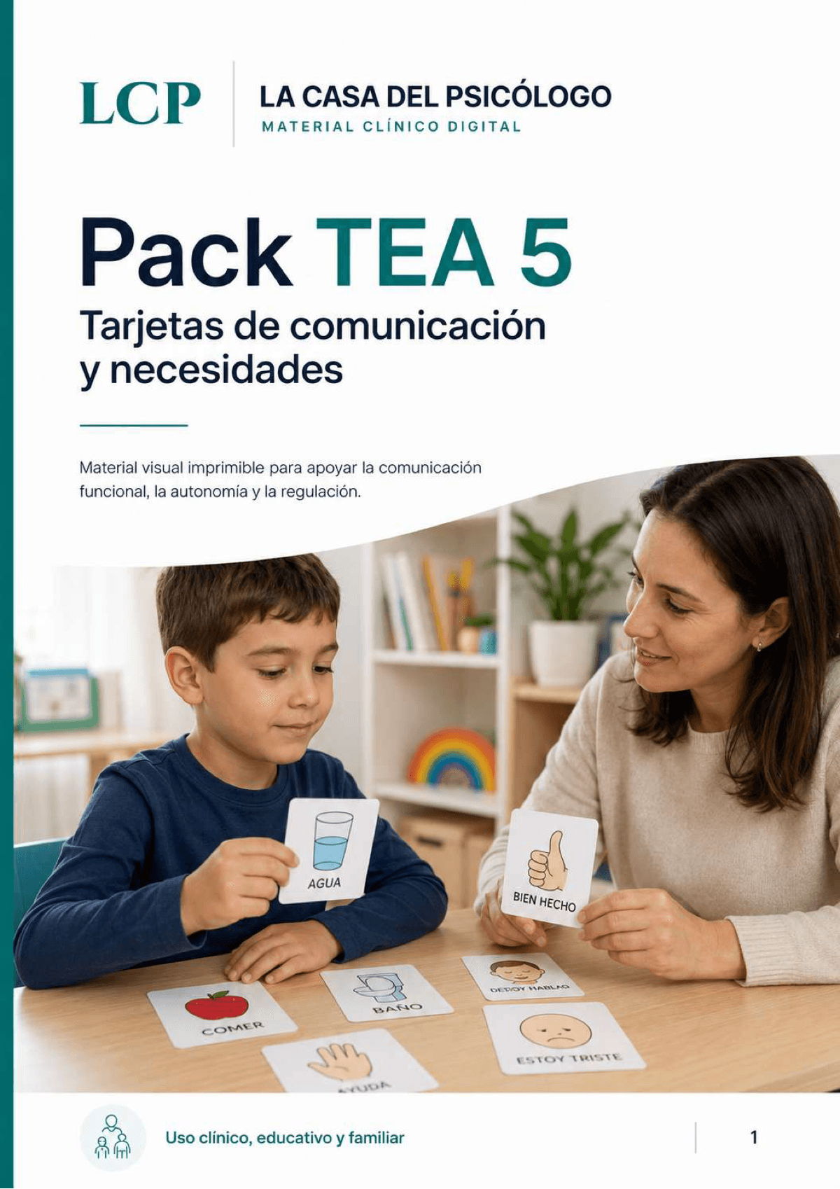 Pack TEA 5: Tarjetas de comunicación y necesidades