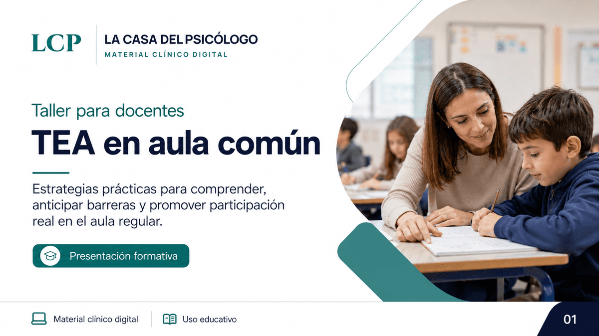 Taller para docentes: TEA en aula común