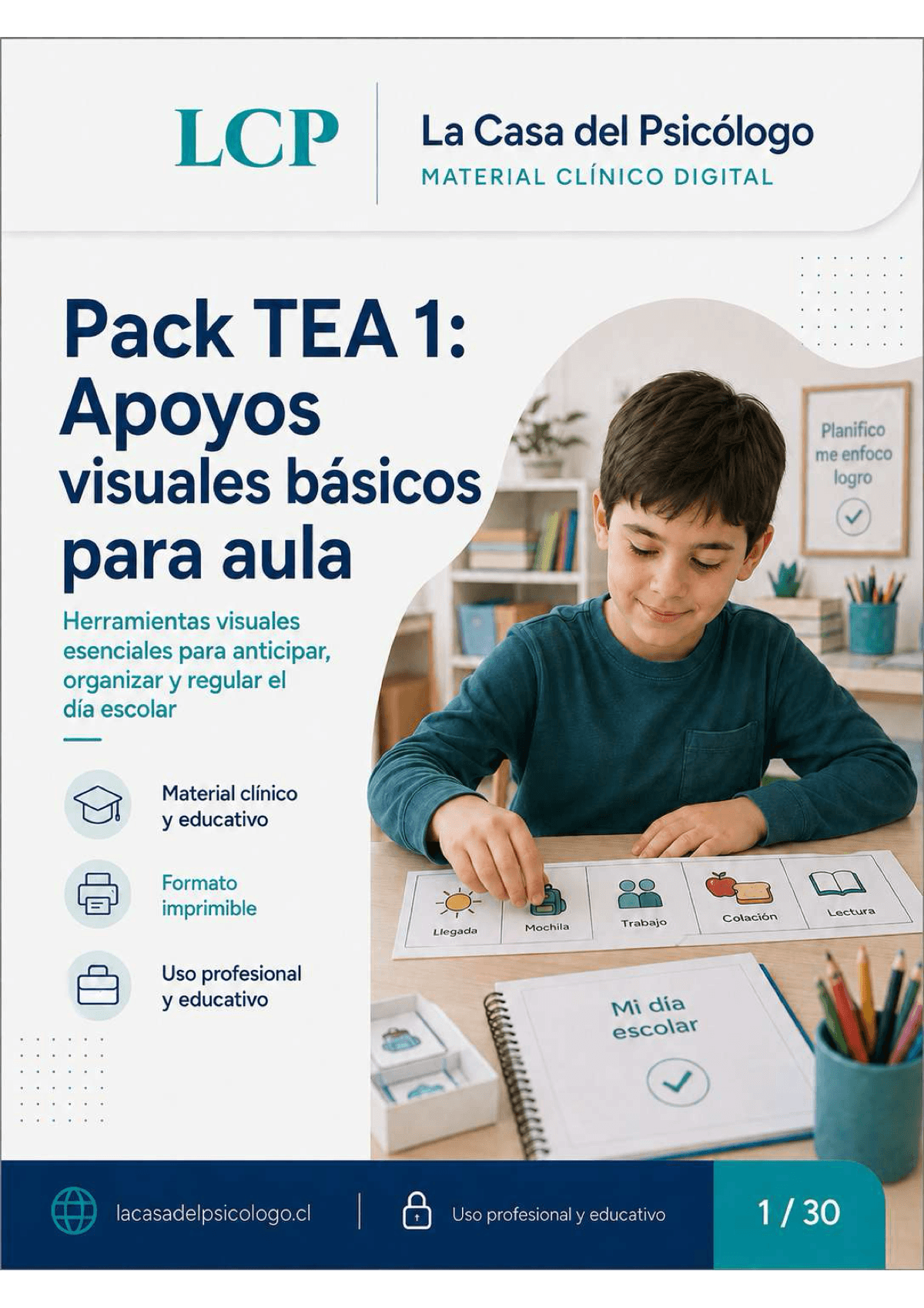 Pack TEA 1: Apoyos Visuales Básicos para Aula y Casa