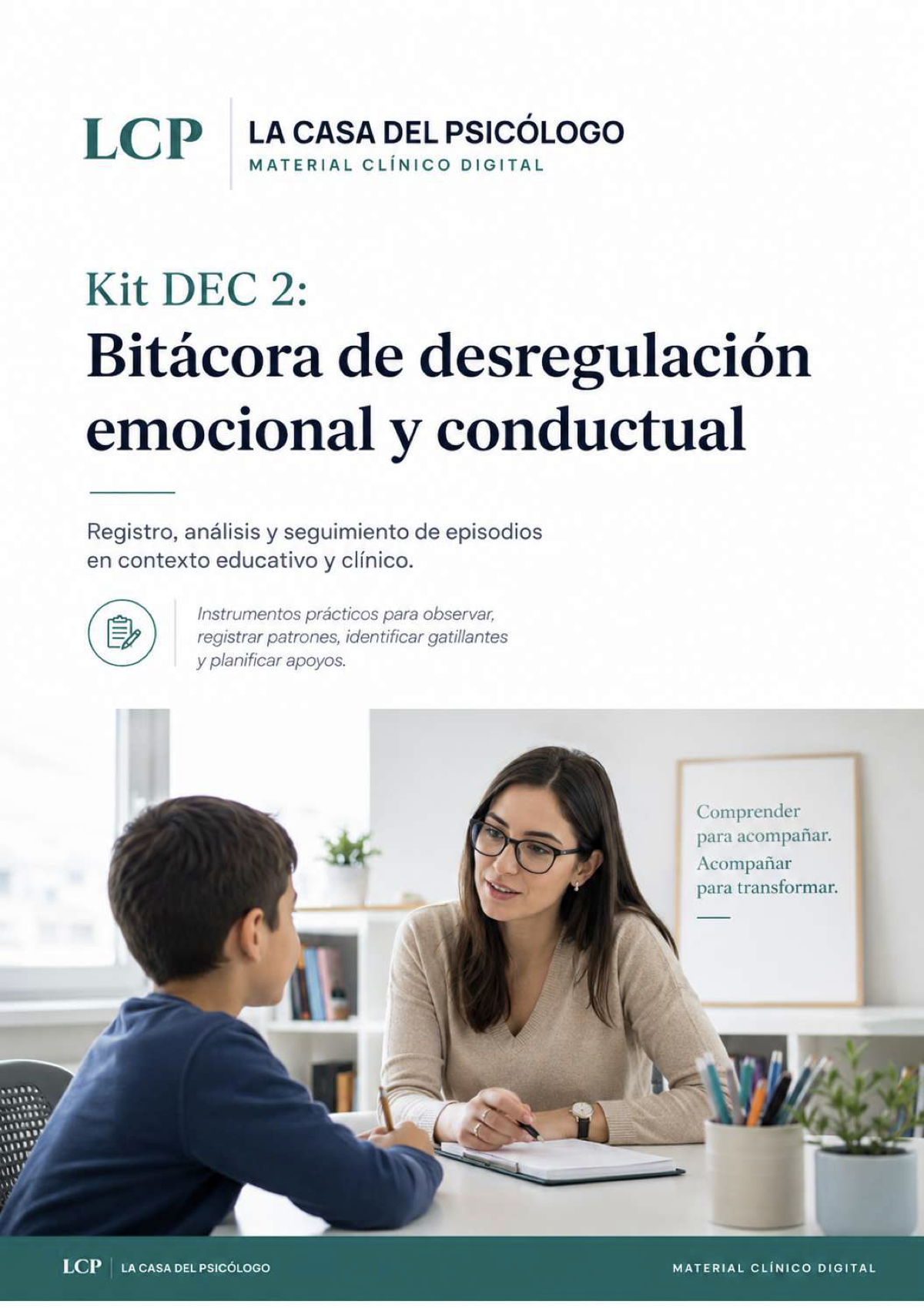 Kit DEC 2: Bitácora de desregulación emocional y conductual