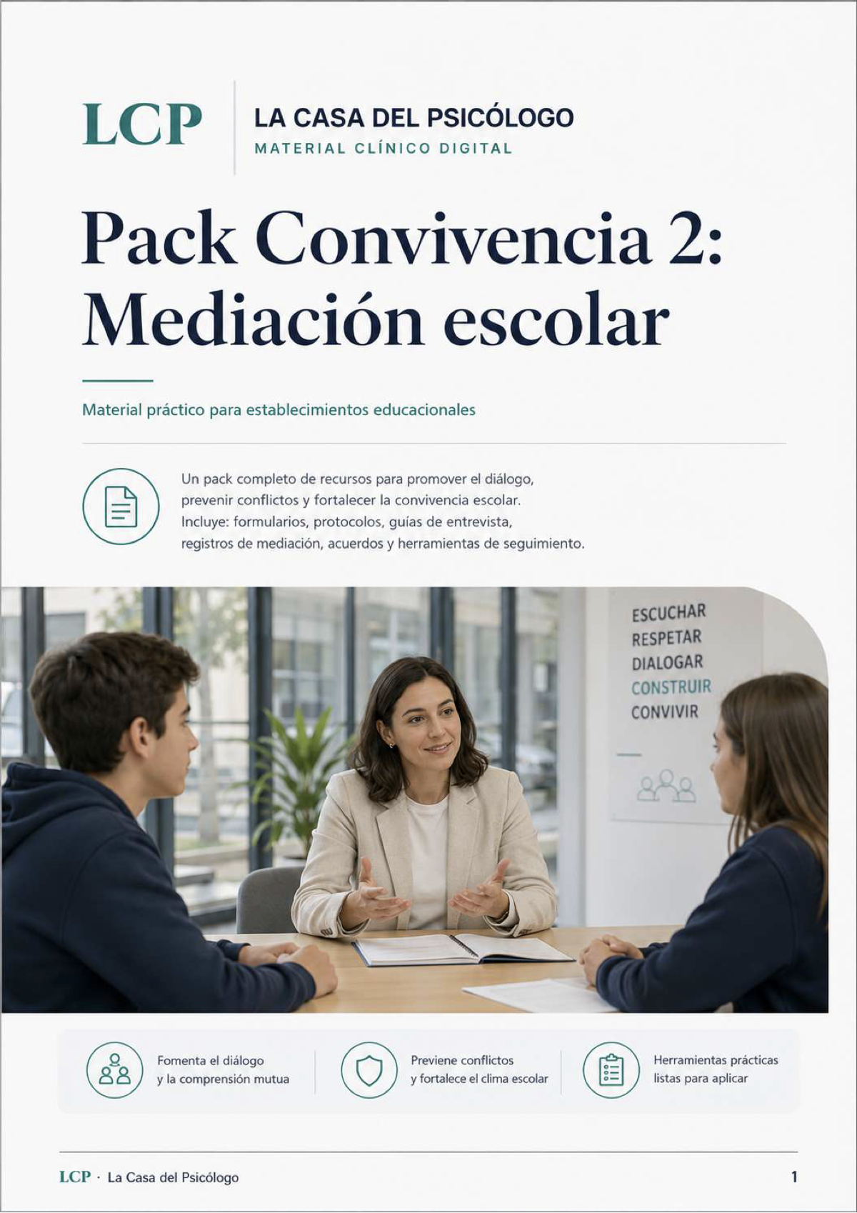 Pack Convivencia 2: Mediación escolar