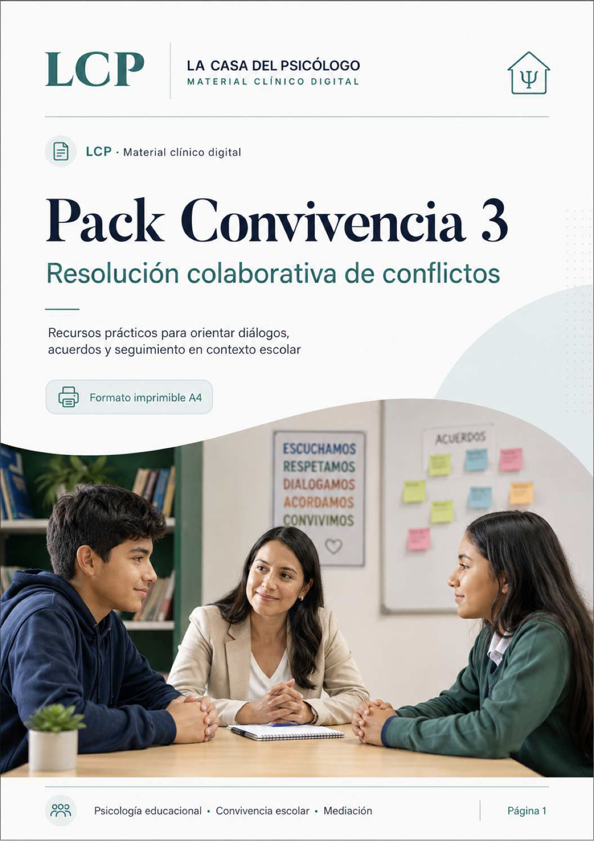 Pack Convivencia 3: Resolución colaborativa de conflictos