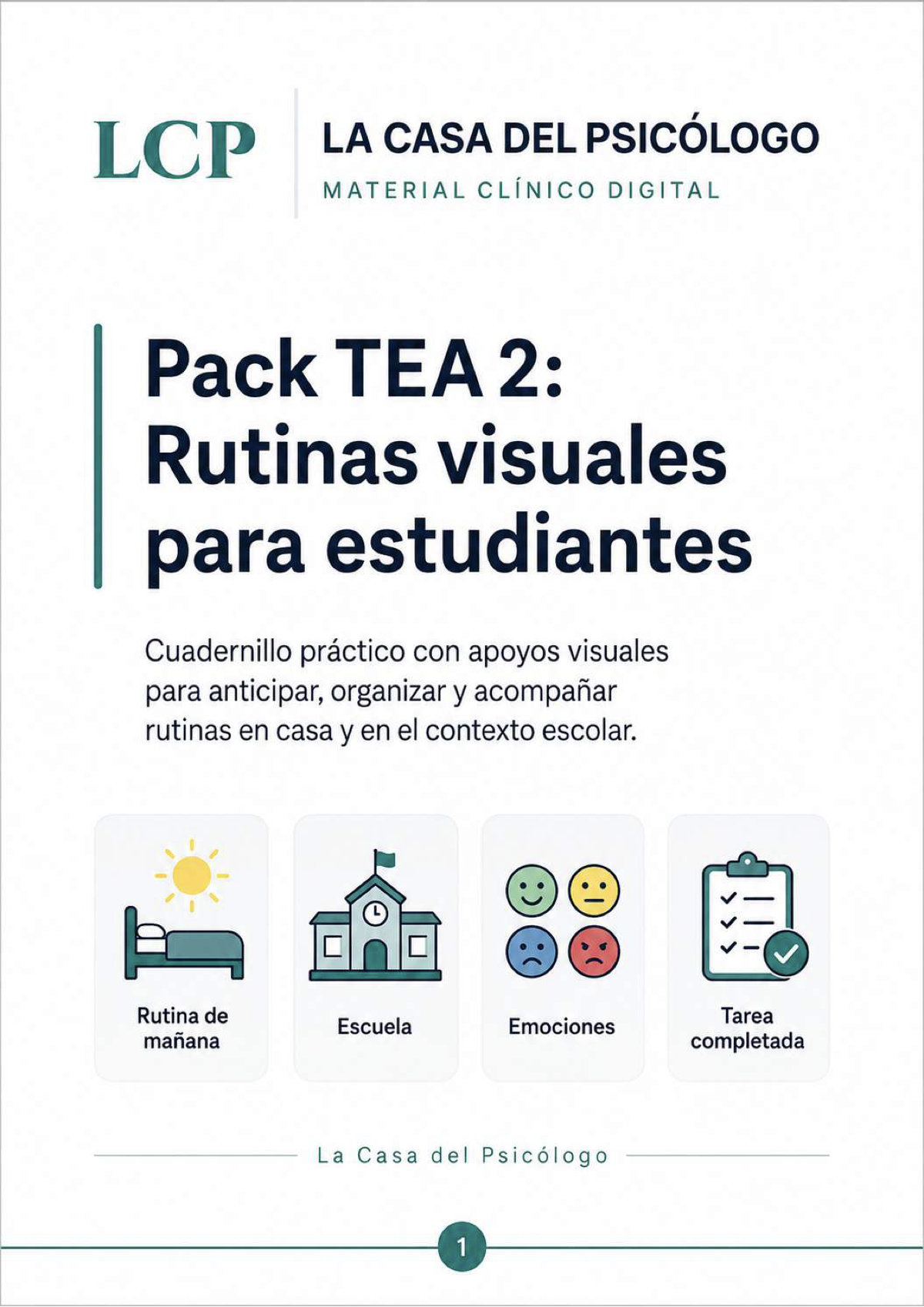 Pack TEA 2: Rutinas visuales para estudiantes