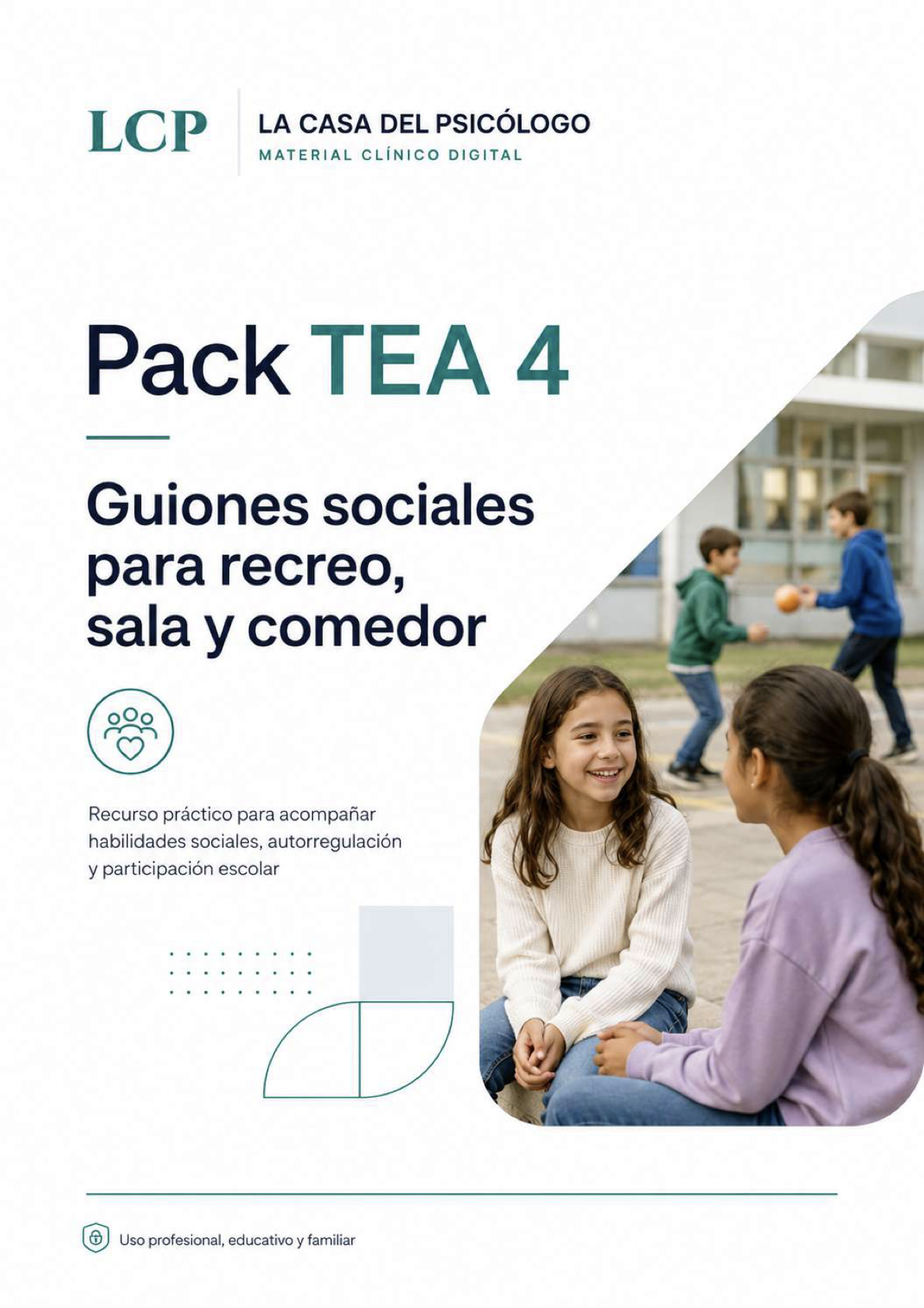 Pack TEA 4: Guiones sociales para recreo, sala y comedor