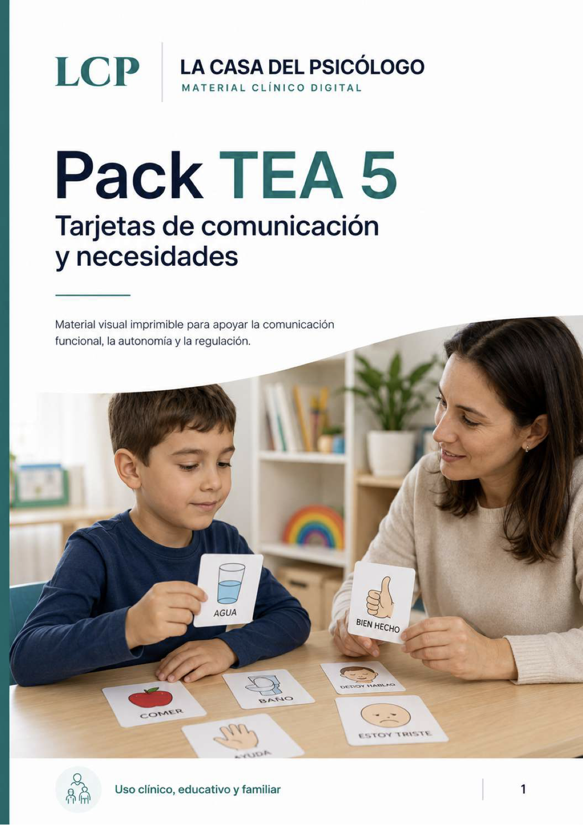 Pack TEA 5: Tarjetas de comunicación y necesidades